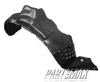 1251 | 2006-2007 TOYOTA HIGHLANDER RT Front fender splash shield HYBRID; plastic liner | TO1251115|5380548051