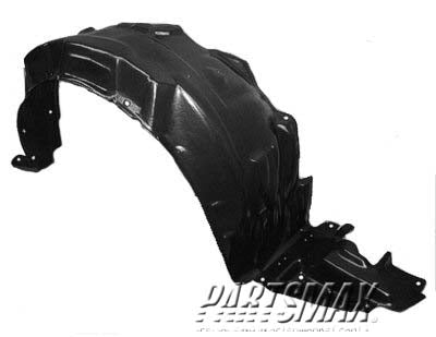 160 | 2004-2009 TOYOTA PRIUS RT Front fender splash shield plastic liner | TO1251116|5387547020