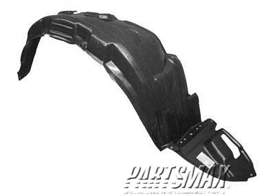 1251 | 2005-2008 TOYOTA COROLLA RT Front fender splash shield Japan built; CE/LE/S model; plastic liner | TO1251118|5387512380