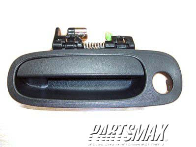 New Front Driver Side Exterior Door Handle For 1998-2002 Toyota Corolla - Black, Textured Finish, Direct Replacement (Part #6922002030)