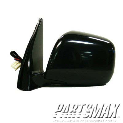 1320 | 2006-2007 TOYOTA HIGHLANDER LT Mirror outside rear view HYBRID; heated; w/power; Black (Code 202) | TO1320211|8794048160C0
