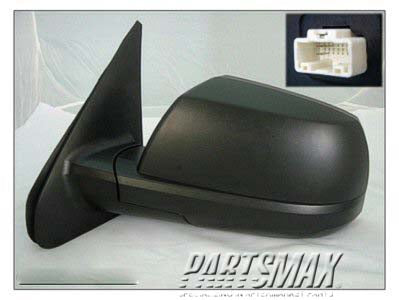 1320 | 2007-2013 TOYOTA TUNDRA LT Mirror outside rear view BASE|SR5; Power; Heated; w/Cold Climate Spec | TO1320252|879400C181