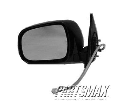 1700 | 2005-2011 TOYOTA TACOMA LT Mirror outside rear view Power; Matte Black | TO1320256|8794004180