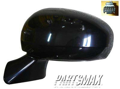 1320 | 2009-2012 TOYOTA VENZA LT Mirror outside rear view Power; Heated; Black; (Code 202); PTM | TO1320258|879400T021E0