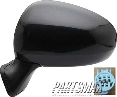 1700 | 2010-2015 TOYOTA PRIUS LT Mirror outside rear view Type L; Power; Non-Heated; Foldaway; PTM; see notes | TO1320271|8794047170-PFM
