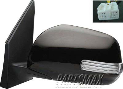 1700 | 2009-2010 TOYOTA RAV4 LT Mirror outside rear view USA Built; Power; Heated; w/Signal Lamp; w/Cover; PTM; see notes | TO1320273|879090R020-PFM