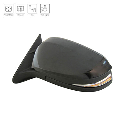 1320 | 2017-2019 TOYOTA HIGHLANDER LT Mirror outside rear view w/o Around View Monitor; w/BSD; w/o Memory; w/Cover; PTM; see notes | TO1320361|879400E272-PFM