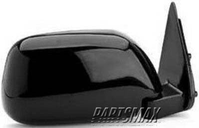 1321 | 1989-1995 TOYOTA PICKUP RT Mirror outside rear view door mount foldaway; w/o vent window; w/single glass mirrors; black | TO1321112|8791089149