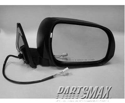 1321 | 2008-2013 TOYOTA HIGHLANDER RT Mirror outside rear view Base/Sport; w/o Heated Mirror | TO1321245|8791048341