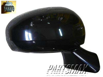 1321 | 2009-2012 TOYOTA VENZA RT Mirror outside rear view Power; Non-Heated; Black; (Code 202); PTM | TO1321257|879100T010E1