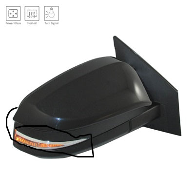 1321 | 2013-2014 TOYOTA RAV4 RT Mirror outside rear view Power; Heated; w/Signal Lamp; w/o BSD; North America Built; PTM | TO1321310|879100R080C0
