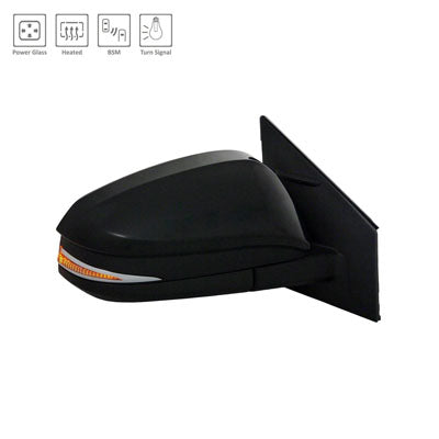 1321 | 2015-2018 TOYOTA RAV4 RT Mirror outside rear view North America Built; w/Signal Lamp; w/Blind Spot Detection; From 11-14; PTM | TO1321343|879100R180C0