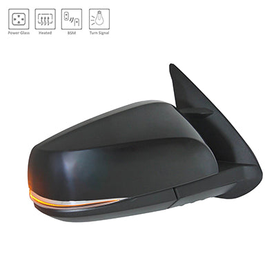 1321 | 2016-2017 TOYOTA TACOMA RT Mirror outside rear view w/Blind Spot Detection; w/Signal Lamps; w/Cover; PTM; see notes | TO1321350|8791004240-PFM