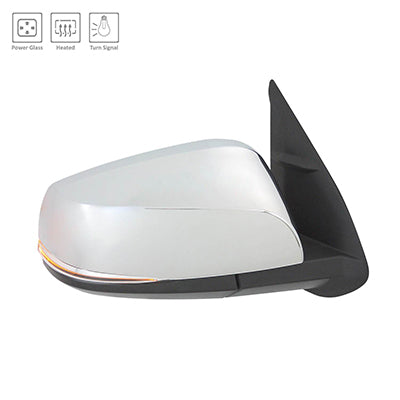 1321 | 2016-2017 TOYOTA TACOMA RT Mirror outside rear view w/o Blind Spot Detection; w/Signal Lamps; w/Cover; Chrome; see notes | TO1321353|8791004230-PFM