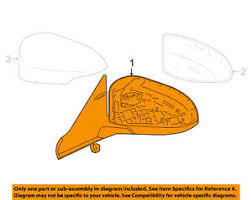 1321 | 2015-2015 TOYOTA CAMRY RT Mirror outside rear view Power; Heated; w/Blind Spot Detection; w/Cover; PTM; see notes | TO1321373|8790106050-PFM