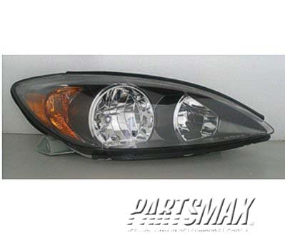 2502 | 2002-2004 TOYOTA CAMRY LT Headlamp assy composite SE; black | TO2502138|81150AA070