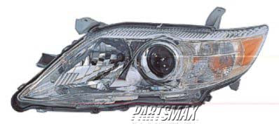 2502 | 2010-2011 TOYOTA CAMRY LT Headlamp assy composite BASE|LE|XLE; USA Built | TO2502191|8115006500