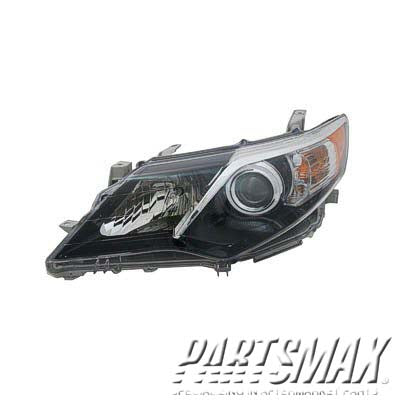 1150 | 2012-2014 TOYOTA CAMRY LT Headlamp assy composite SE|SE SPORT; Halogen | TO2502212|8115006800