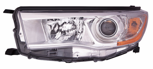 2502 | 2014-2016 TOYOTA HIGHLANDER LT Headlamp assy composite w/o Auto High Beam; w/o Smoked Chrome Accent | TO2502221|811500E180