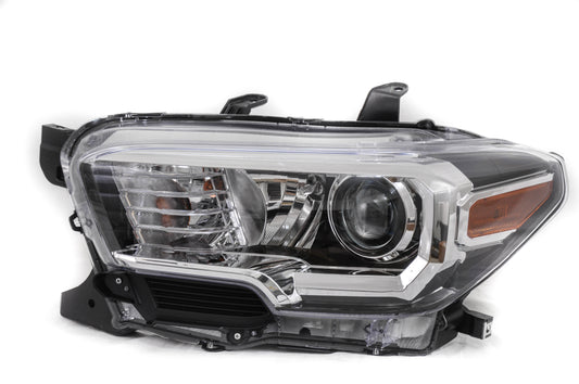 2502 | 2016-2017 TOYOTA TACOMA LT Headlamp assy composite Halogen; w/o LED DRL; w/o Fog Lamps; Black Bezel | TO2502243|8115004260