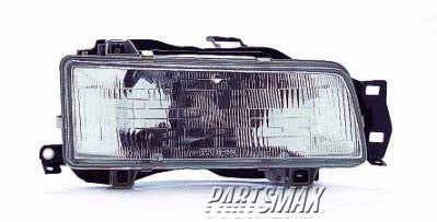 2503 | 1988-1992 TOYOTA COROLLA RT Headlamp assy composite 4dr sedan/4dr wagon; USA/Canada built | TO2503102|8111002020
