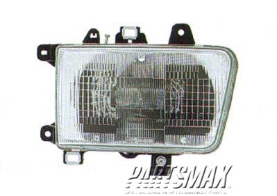 2503 | 1992-1995 TOYOTA 4RUNNER RT Headlamp assy composite w/composite lamps | TO2503116|8111035100