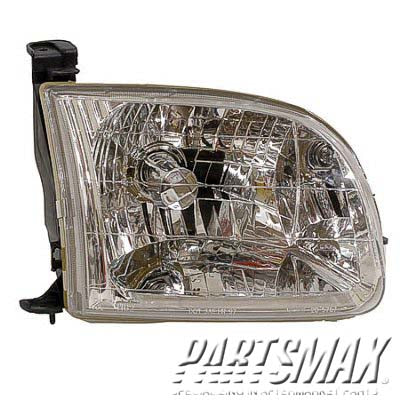 1160 | 2000-2004 TOYOTA TUNDRA RT Headlamp assy composite STANDARD CAB | TO2503129|811100C010