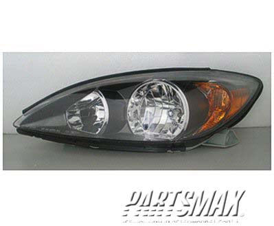 2503 | 2002-2004 TOYOTA CAMRY RT Headlamp assy composite SE; black | TO2503138|81110AA070