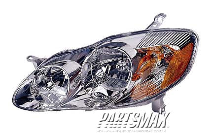 2503 | 2003-2004 TOYOTA COROLLA RT Headlamp assy composite CE|LE | TO2503139|8111002190