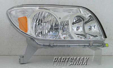 2503 | 2003-2005 TOYOTA 4RUNNER RT Headlamp assy composite includes park/marker lamps; w/bright bezel | TO2503146|8113035420