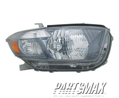 2503 | 2008-2010 TOYOTA HIGHLANDER RT Headlamp assy composite sport model; Japan Built | TO2503177|8113048480
