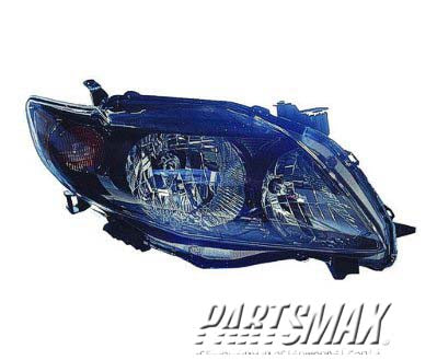 2503 | 2009-2010 TOYOTA COROLLA RT Headlamp assy composite S|XRS | TO2503183|8111002680