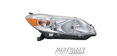 2503 | 2009-2014 TOYOTA MATRIX RT Headlamp assy composite | TO2503184|8111002650