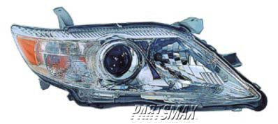 2503 | 2010-2011 TOYOTA CAMRY RT Headlamp assy composite BASE|LE|XLE; USA Built | TO2503191|8111006500