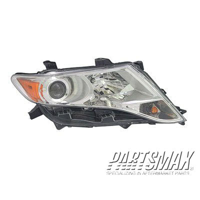 1160 | 2009-2012 TOYOTA VENZA RT Headlamp assy composite HID | TO2503192|811100T010
