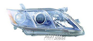 1160 | 2007-2009 TOYOTA CAMRY RT Headlamp assy composite HYBRID; USA Built | TO2503200|8111006C10