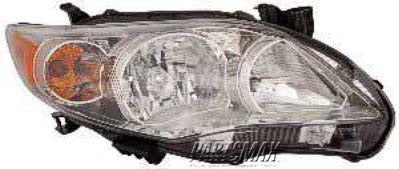 2503 | 2011-2013 TOYOTA COROLLA RT Headlamp assy composite BASE|CE|LE; Canada Built | TO2503203|8111002B50