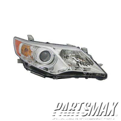 2503 | 2012-2014 TOYOTA CAMRY RT Headlamp assy composite L|LE|XLE; Halogen | TO2503211|8111006470