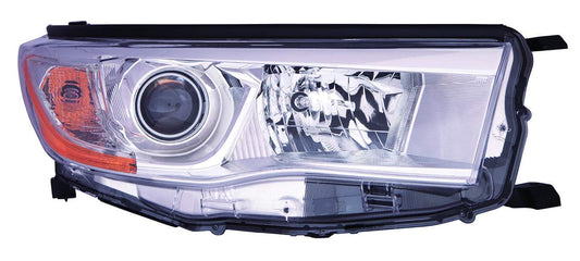 2503 | 2014-2016 TOYOTA HIGHLANDER RT Headlamp assy composite w/o Auto High Beam; w/o Smoked Chrome Accent | TO2503221|811100E180