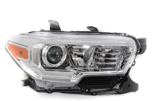 2503 | 2016-2018 TOYOTA TACOMA RT Headlamp assy composite Halogen; w/o LED DRL; w/o Fog Lamps; Chrome Bezel | TO2503242|8111004250