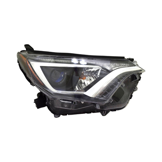 2503 | 2016-2018 TOYOTA RAV4 RT Headlamp assy composite Halogen; North America Built; w/o Black Bezel | TO2503247|811100R080