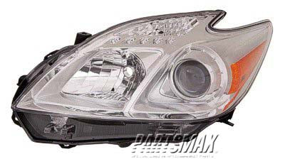 2518 | 2012-2015 TOYOTA PRIUS LT Headlamp lens/housing Halogen | TO2518134|8117047520