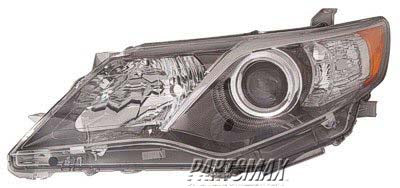 1171 | 2012-2014 TOYOTA CAMRY LT Headlamp lens/housing XLE; HID | TO2518135|8117006890