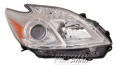 1172 | 2012-2015 TOYOTA PRIUS RT Headlamp lens/housing Halogen | TO2519134|8113047520