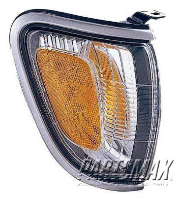 2521 | 2001-2004 TOYOTA TACOMA RT Parklamp assy park/marker combo; w/Lunar Mist Silver Pearl bezel (paint code 1C8) | TO2521162|8161004090B0