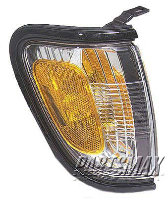 1276 | 2001-2004 TOYOTA TACOMA RT Parklamp assy park/marker combo; w/Black Sand Pearl bezel (paint code 209) | TO2521163|8161004090C0
