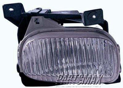 2592 | 2000-2006 TOYOTA TUNDRA LT Fog lamp assy w/steel bumper | TO2592102|812200C010