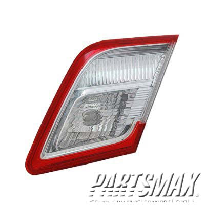 2090 | 2010-2011 TOYOTA CAMRY LT Taillamp assy inner On Luggage Lid; Japan Built; Lens/Housing Only | TO2802106|8159133170