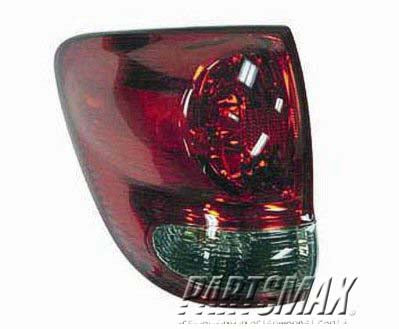 2804 | 2005-2007 TOYOTA SEQUOIA LT Taillamp assy outer on quarter panel | TO2804101|815600C050