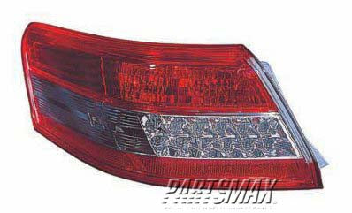 2804 | 2010-2011 TOYOTA CAMRY LT Taillamp assy outer On Body; Japan Built; Lens/Housing Only | TO2804108|8156133520